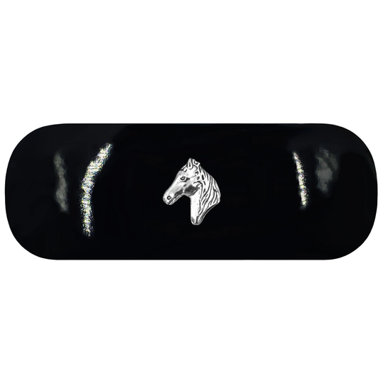 Horse Hard Glasses Case. Head Spectacle Silver Reading Eyeglasses Stallion Sunglasses Case Rider Birthday Gift