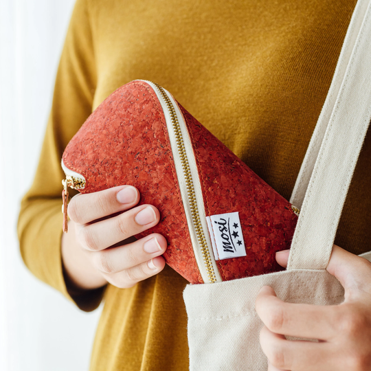 Large Cork Glasses & Pencil Case - Red