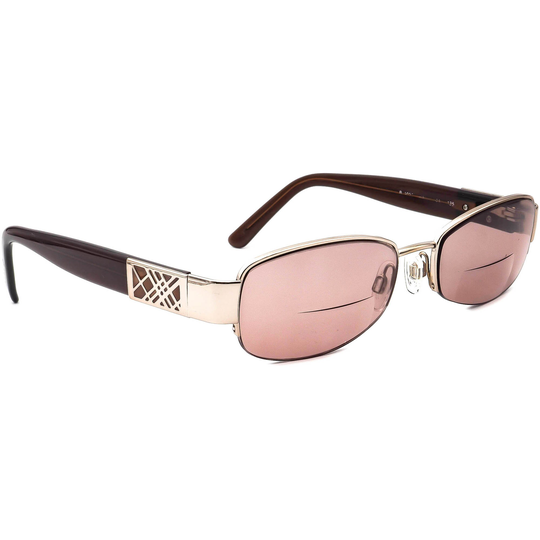 Burberry Women's Eyeglasses B 1093 101 Brown Half Rim Frame Italy 51[]17 135