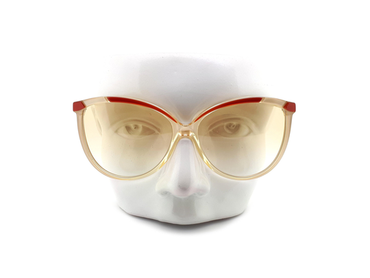 Vintage Silhouette Mod 1112/20 Col 2694 Oversized Cat Eye 80S Sunglasses // 1980S Nos