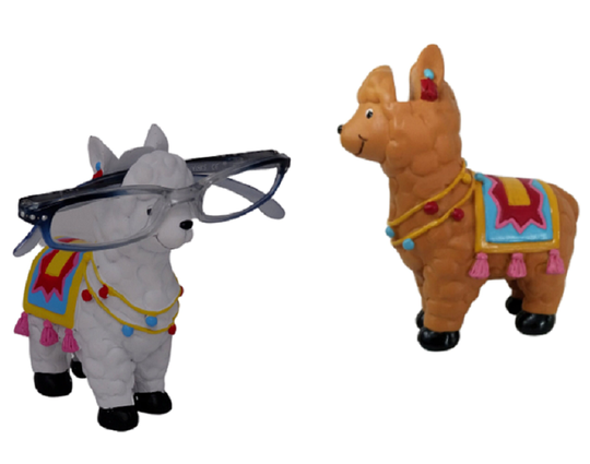 Alpaca Glasses Holder/stand For Adults Or Kids - Brown Or White