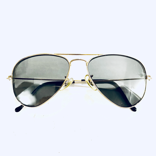 Vintage 90S Small Ray Ban Goldtone Aviator Sunglasses