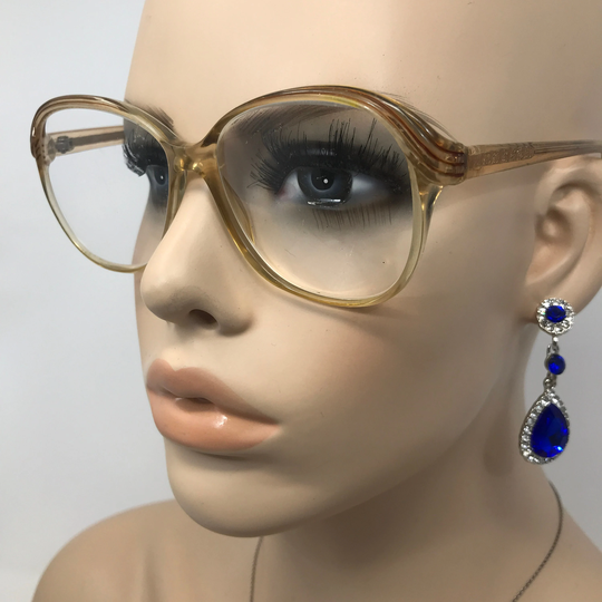 Vintage Pennine Pasha Eyeglasses Glasses Frame Clear Square Used Eyeglass Frames Retro