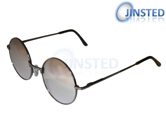 Silver Mirrored Teashades Sunglasses With Frame Uv400 Protection Sp008