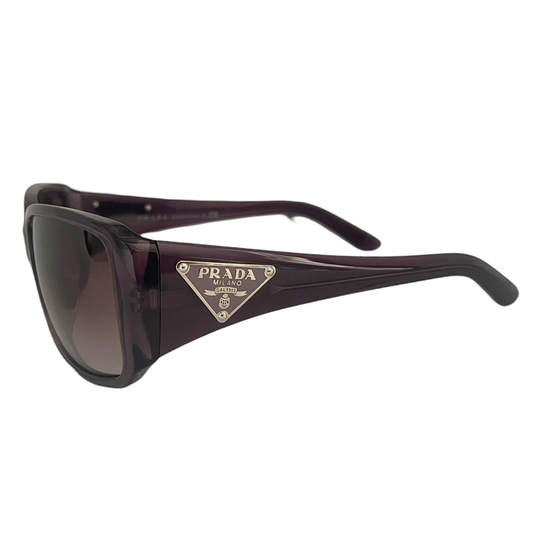 Prada Sunglasses - Authentic Chunky Logo in Purple Vintage Y2K 90S 2000S Genuine