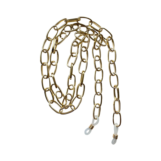 Gold Cable/Paperclip Link Glasses Sunglasses Chain Strap Cord Holder