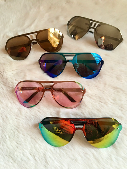 Aviator Iridescent I - Sunglasses One Pair Your Choice