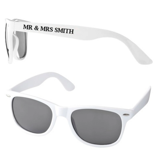 Personalised Wedding Sunglasses Favours | Minimum 20 Pairs Per Order