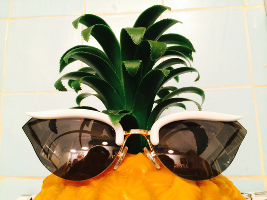 Cat's Eye 1950S Sunglasses in Feisty White Made By Doghouse Vintage