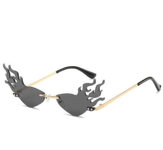 Vintage Slanted Flame Sunglasses