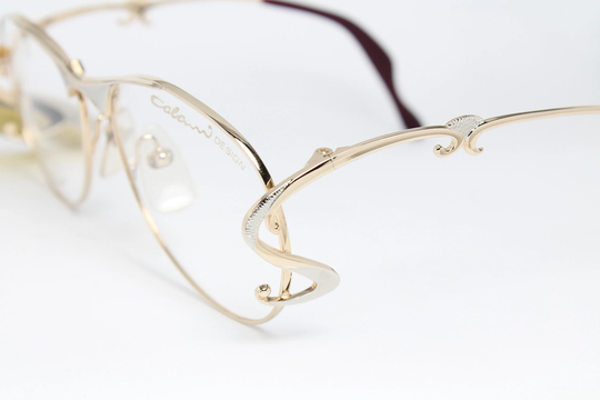 Colani Design 1054-1 Futuristic Bicolor Rare Unique Vintage Luxury Eyeglasses Frame Lunettes Glasögon #lse01