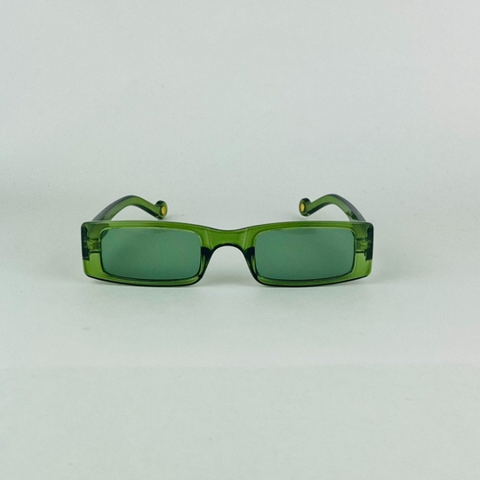 Awesome Rectangular Slim Translucent Sunglasses