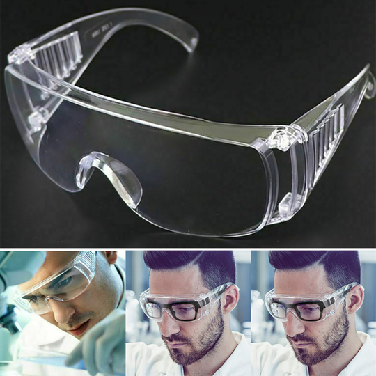 Safety Eye Shield Glasses Goggles Clear Anti-Splash Lab Work Protective Eyewear