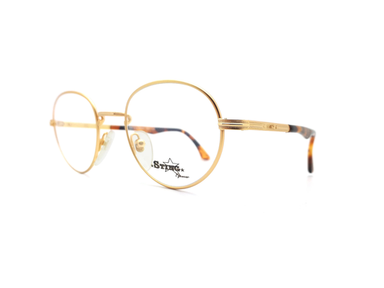 Vintage Sting Mod 4091 Col 349 Gold 90S Glasses Frames // 1990S Designer Eyeglasses