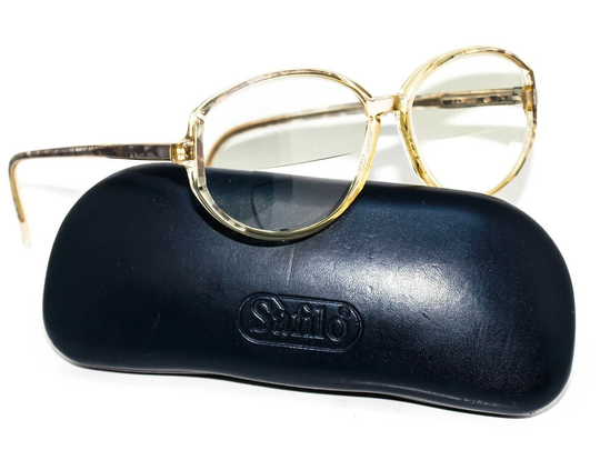 Safilo Eyeglasses Elasta 5690 841 Gold/Gray Tortoise Oval 53[]14 135 Vintage