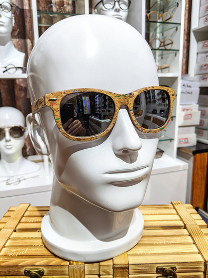 Cork Sunglasses Square Design Classic Groomsmen Proposal Eye Glasses Frames
