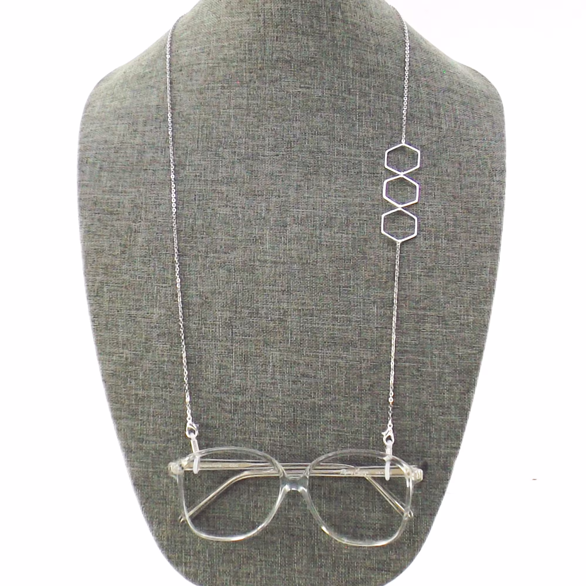 Eyeglass Chain | Sunglasses Mask Lanyard Hexagon Necklace For Glasses