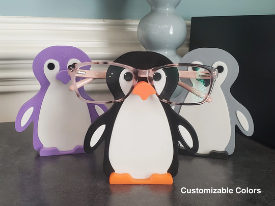 Penguin Eyeglasses Holder, Glasses Stand & Unique Gift Idea