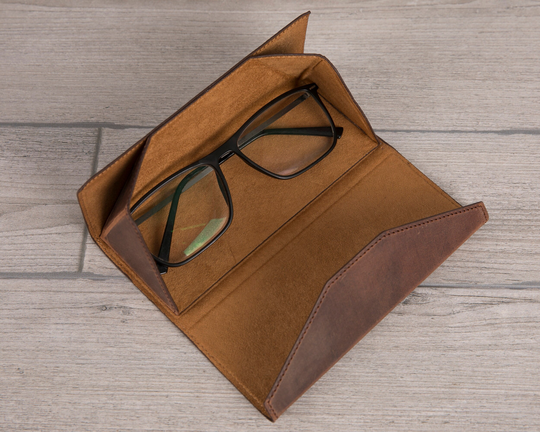 Leather Glasses Case, Antic Brown Glasses Box, Case For Glasses, Gift Eyeglass