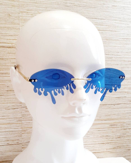 Blue Drip Sunglasses Fashion