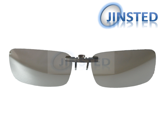 Silver Mirrored Reflective Clip On Sunglasses Uv400 Protection Acp011