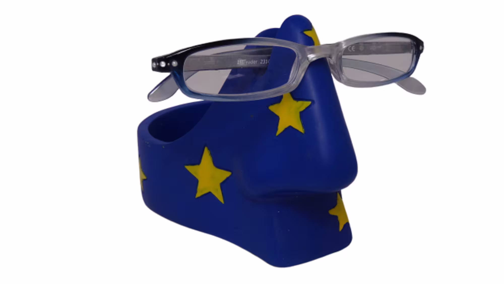 Blue Starred Glasses Or Spectacles Nose Holder & Money Tray