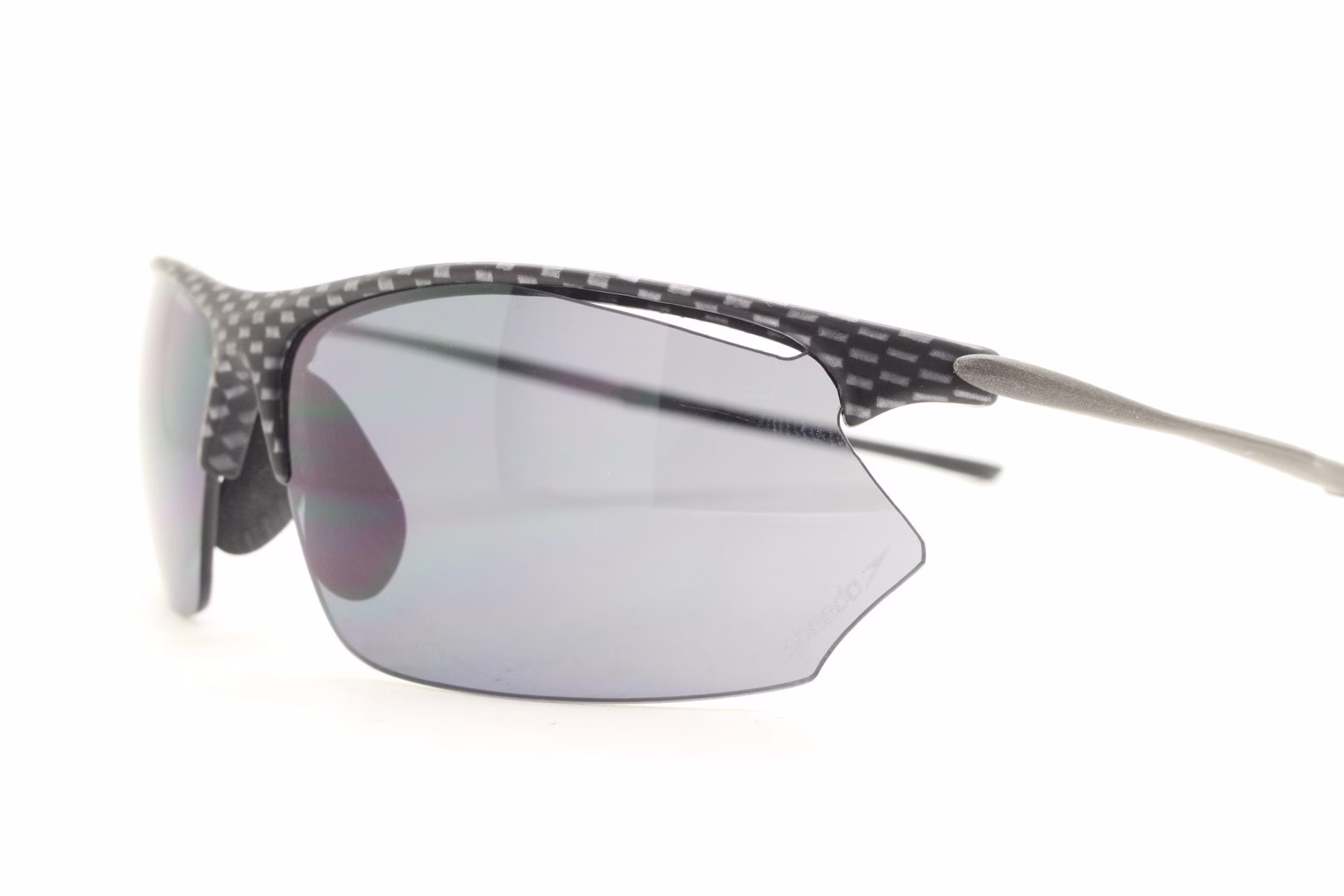Y2K Vintage Shield Sunglasses By Speedo. Minimal Browline With Curved Alloy Arms & Suspended Lenses. 2000S Super Hero Visor. Cycling Nos