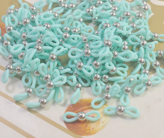 20/100Pcs Auqa Rubber Ends For Eyeglass Holder, Glasses Chain Holders, Replacement Loops Chains21x4mm