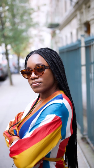 Cat Eye Sunglasses | Black & Leopard Print