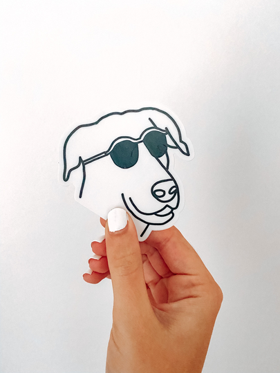Dog in Sunglasses Sticker | Decal