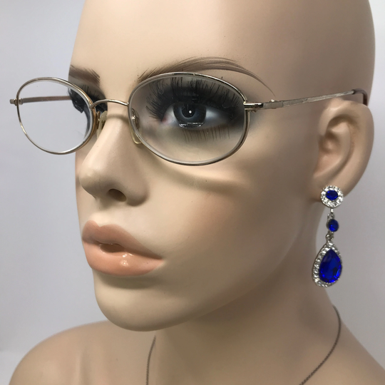 Vintage Specsavers Sylvia Eyeglasses Glasses Frame Gold Oval Used Eyeglass Frames Retro
