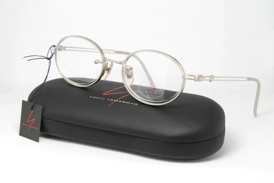 Yohji Yamamoto 51-5107 C2 Silver Oval Rare Unique True Vintage Steampunk Eyeglasses Lunettes Occhiali Solglasögon Bril Gafas Lse01