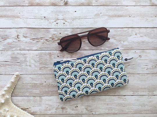 Peacock Sunglasses Case, Fabric Eyeglasses Case