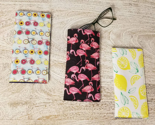Soft Eyeglass Pouch, Padded Fabric Sunglasses Sleeve - Glasses Case
