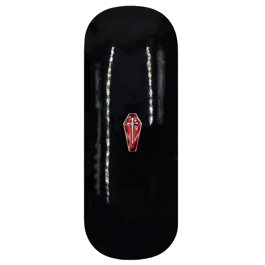 Gothic Coffin Hard Glasses Case. Vampire Spectacle Halloween Reading Eyeglasses Sunglasses Dracula Birthday Gift