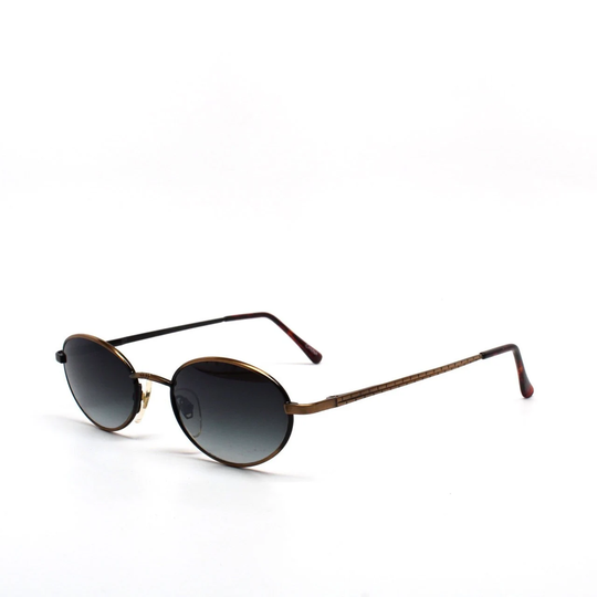 Authentic Vintage 90S Bronze Oval Wire Frame Sunglasses
