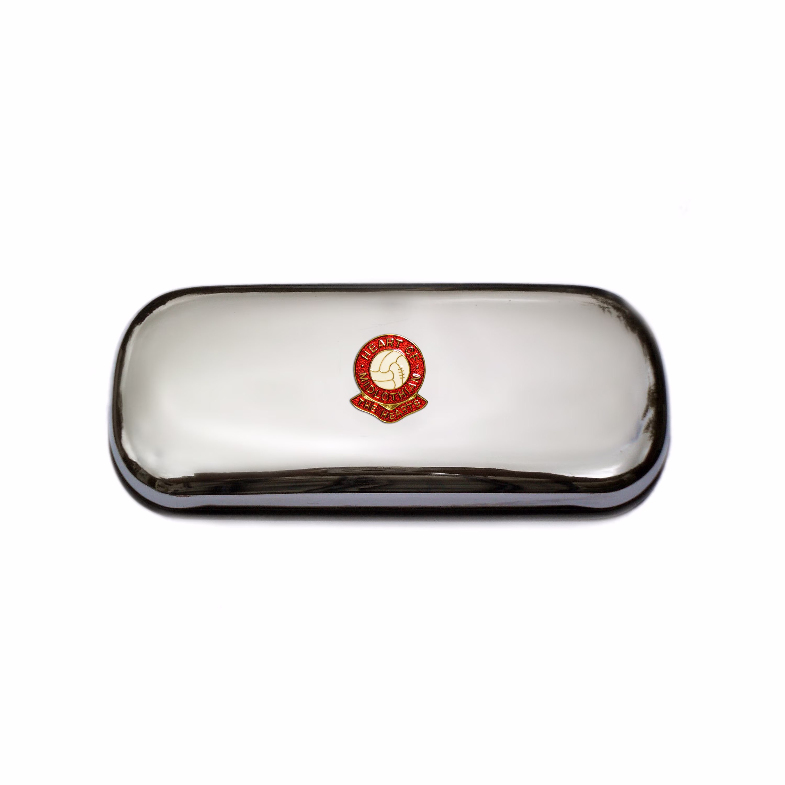 Heart Of Midlothian Football Club Polished Chrome Glasses Case