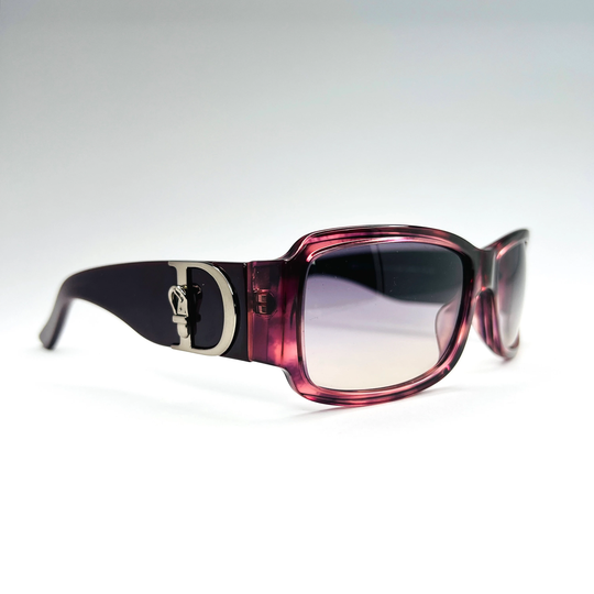 Christian Dior Sunglasses Pink Purple Logo Monogram Chunky Dior Cottage 3 Vintage Y2K 90S Authentic Designer Genuine