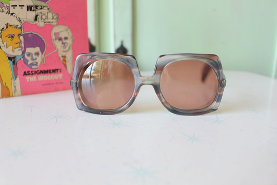 1970S Twiggy Mod Sunglasses Rare. Twiggy. Womens Eyewear. Big Lens. Funky. Woodstock. Hippie. Deadstock Sunglasses. Mod. Hexagon