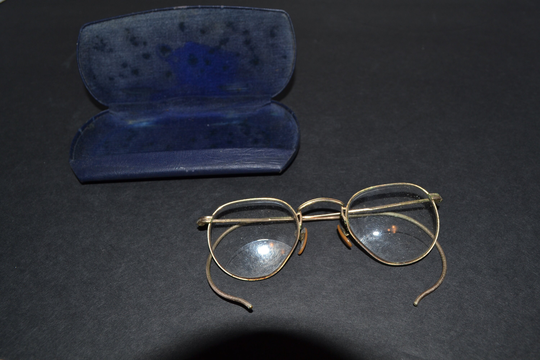Antique Universal Optical Eyeglass 12K Gold Filled Frames With Case