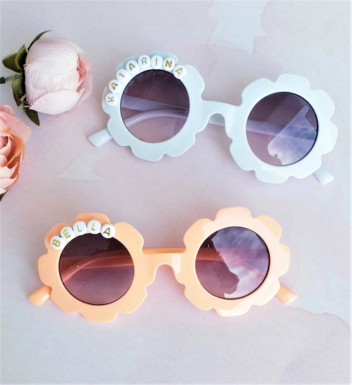 Personalized Flower Girl Gift Sunglasses For Girls Toddler Kid Child Shaped Proposal