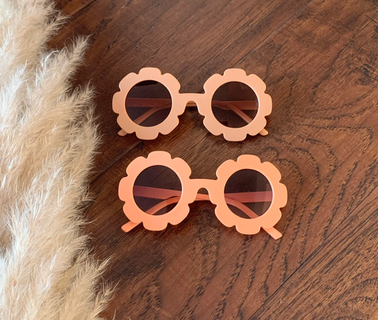 Mini Flower Sunglasses | Toddler Baby Tan Sunset