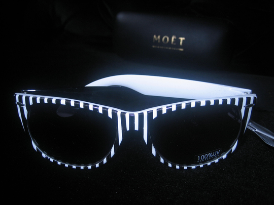 Moet Chandon Champagne in Collaboration With Gareth Pugh Sunglasses Unused in Glasses Case
