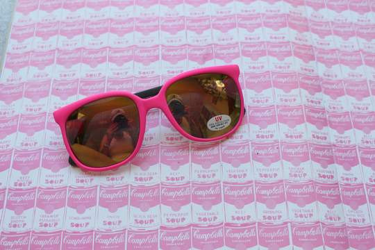 1980S Vintage Mod Taiwan Roc Pink Uv Sunglasses...retro. Colorful Shades. Urban. Hipster. Nerd. Indie. Chic. Pink. Boho. Deadstock