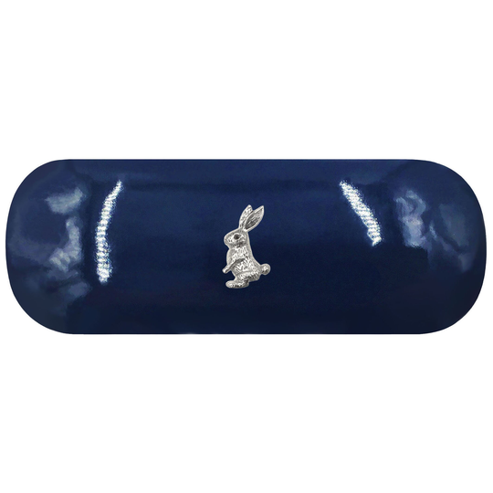 Silver Rabbit Hard Glasses Case. Bunny Spectacle Wildlife Reading Eyeglasses Animal Sunglasses Case Birthday Gift