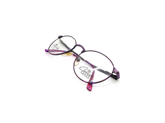 Vintage Continental Eyewear Ascot Purple 90S Glasses Frames // 1990S Designer Eyeglasses