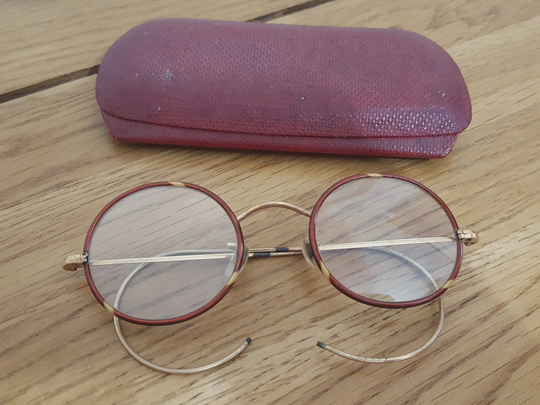 Antique Tortoiseshell Gilt Glasses, Vintage Spectacles, Eye Glasses