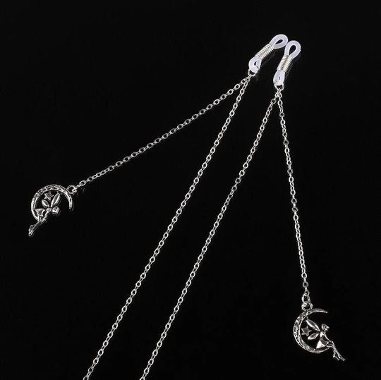 Metal Eyeglasses Rope/Moon Angel Pendant Chain