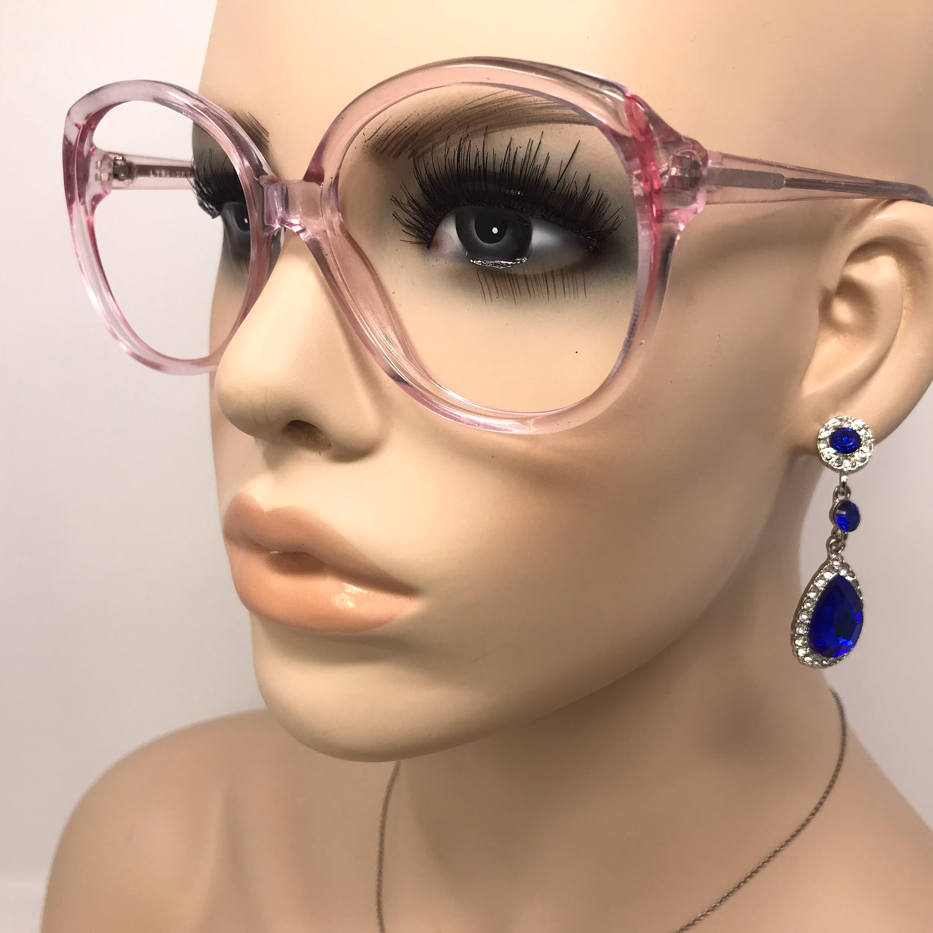 Vintage Lygo-Optik F100 Eyeglasses Glasses Frame Pink Square Used Eyeglass Frames Retro