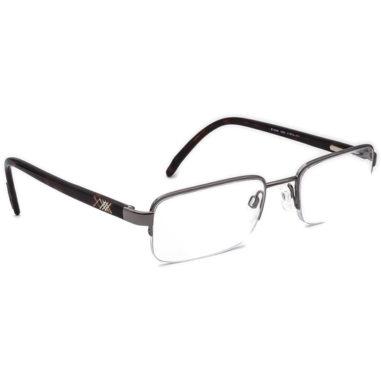 Burberry Eyeglasses B 1044 1003 Gunmetal/Tortoise Half Rim Frame Italy 51-19 140